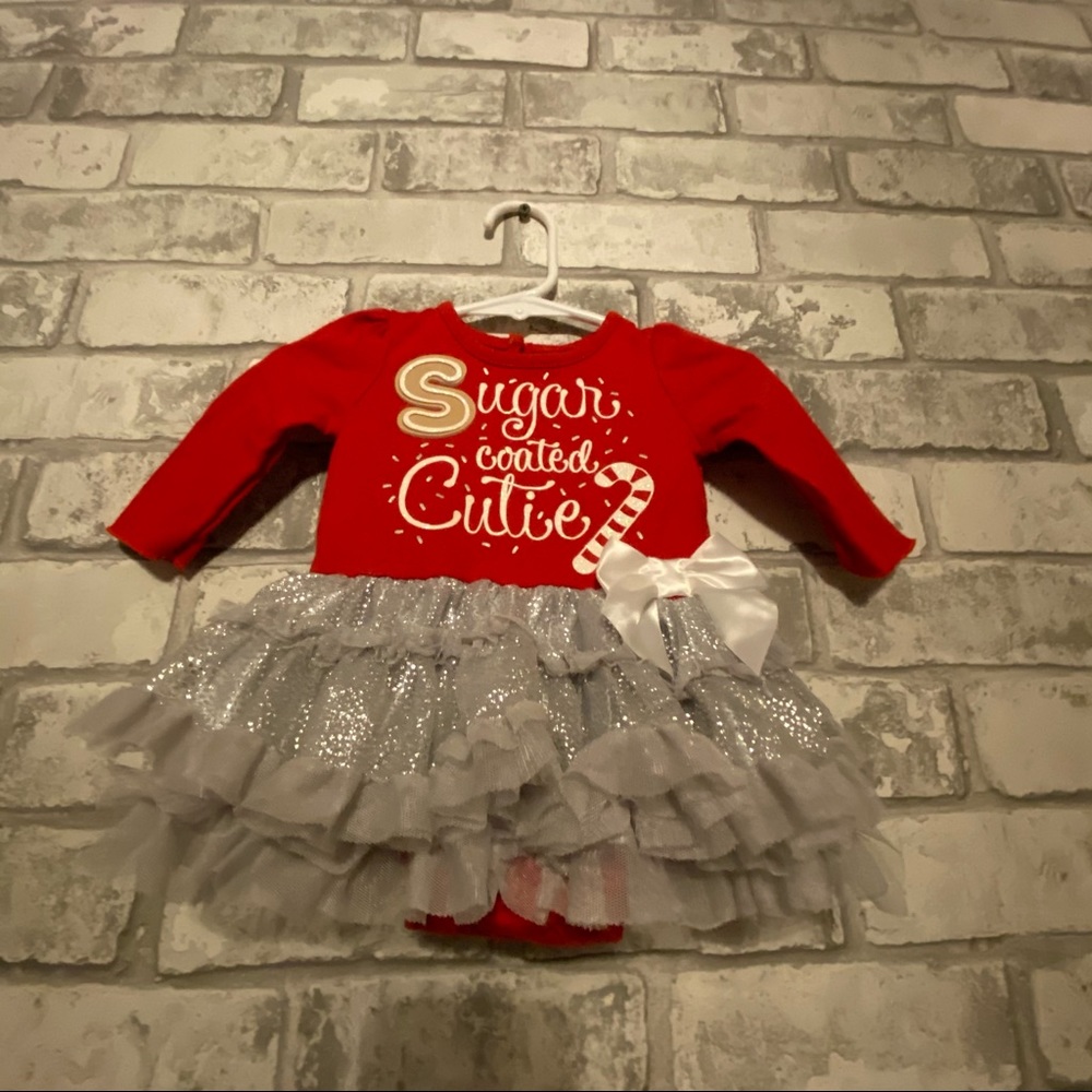 “Sugar Coated Cutie” Holiday Dress Size 0-3 Months